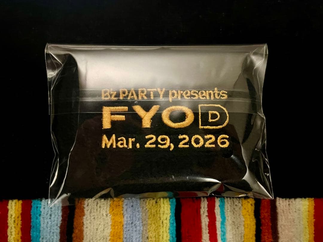 B'z FYOD 来場記念リストバンド 2026.3.29